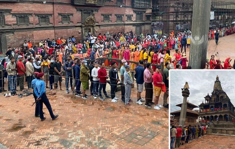 आज कृष्ण जन्माष्टमी पर्व, पाटनको कृष्ण मन्दिरमा भक्तजनको भिड