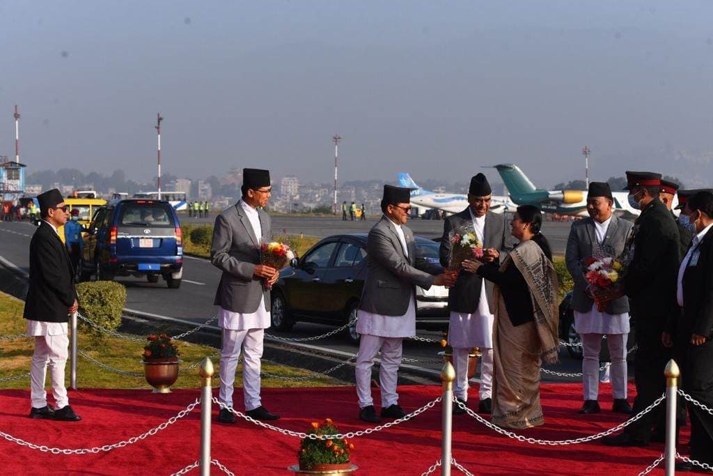 राष्ट्रपति भण्डारी स्वदेश फिर्ता 