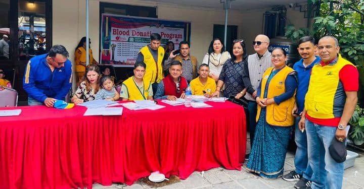 रक्तअभाव हुन नदिन लायन्स क्लबहरुको निरन्तर रक्तदान कार्यक्रम