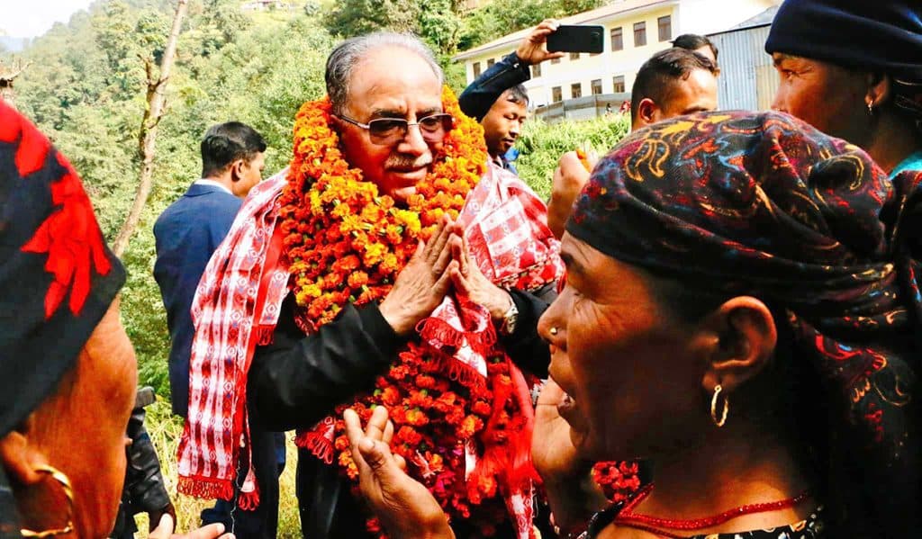 गोरखाबाट भारी मतान्तरसहित माओवादी अध्यक्ष दाहाल विजयी